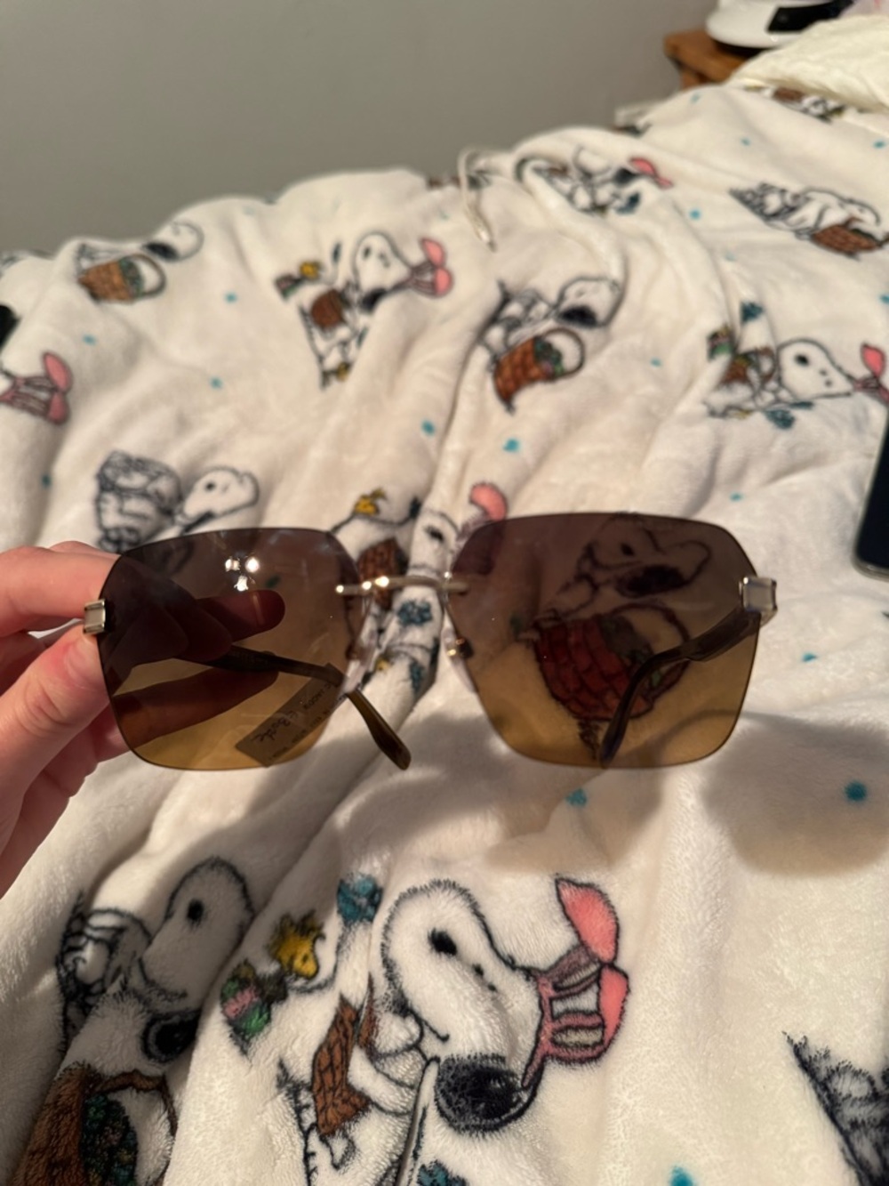 Marc Jacobs Brown Rimless Gradient Sunglasses - Women's Fashion Accessory
